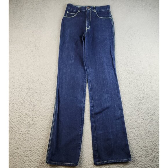 Vintage L'Avion Jeans 30 XL Bootcut Dark Wash Blue Denim Pants Western Rodeo - Picture 2 of 10